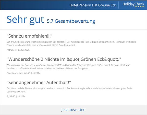 HolidayCheck Bewertungen